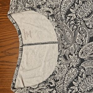 Woman's paisley tee plus size